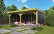 DHZ Plat dak Maaseik vuren - 600x300cm geïmpregneerde wanden