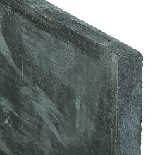 Onderplaat antraciet voor betonpaal 3.5 x 25x184 cm