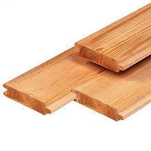 Red Class Wood blokhutprofiel - 2.8x14.5x400cm geschaafd - werkend: 13.5cm