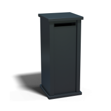Gepoedercoat staal brievenbus Type S-RAL7016 (antraciet grijs)