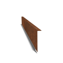 Cortenstaal kantopsluiting gezet 450mm (lengte 240cm)