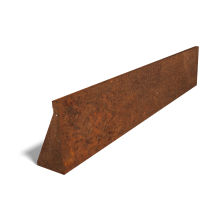 Cortenstaal keerwand recht 200mm (hoogte 40cm)