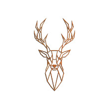 Cortenstaal wanddecoratie Deer 1.0-Small