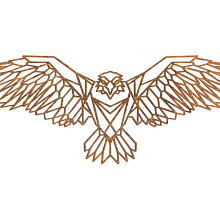 Cortenstaal wanddecoratie Eagle-Large