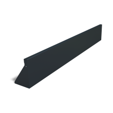 Gepoedercoat staal keerwand recht 200mm (hoogte 30cm)-RAL7016 (antraciet grijs)