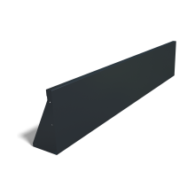 Gepoedercoat staal keerwand recht 200mm (hoogte 40cm)-RAL7016 (antraciet grijs)