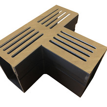 Luxe Drain T-Stuk met CorTen staal rooster