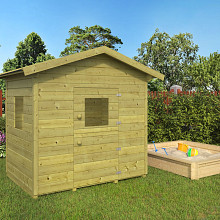 Speelhuisje - Pippi (6,5m² dakleer)