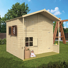 Speelhuisje - Assepoester (6,5m² dakleer)
