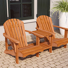 Hardhouten loveseat - Relax