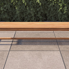 Teak tuinbank - Court