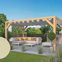 Schuifzeil - 300x500cm ivoor