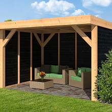 DHZ Plat dak Ommen - Zwart 300x400cm