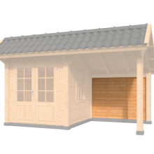 Achterwandmodule type U - 1980x1520mm
