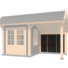 Achterwandmodule type U - 1980x1520mm