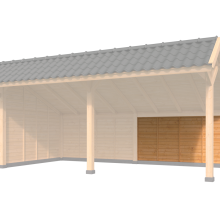 Achterwandmodule type W - 2980x1520mm