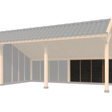 Achterwandmodule type W - 2980x1520mm