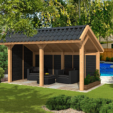 Bergen L Type 2 - Potdekselplank zwart