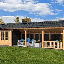 Bergen L Type 11 - Potdekselplank zwart