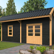 Bergen XL Type 4 - Potdekselplank zwart