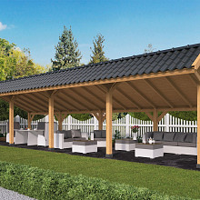 Bergen XL Type 9 - Potdekselplank blank