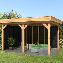 Oslo L Type 2 - Potdekselplank zwart