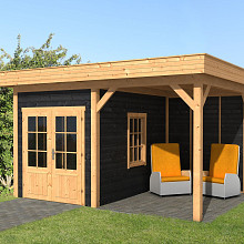 Oslo L Type 4 - Potdekselplank zwart