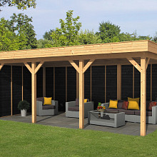 Oslo L Type 6 - Potdekselplank zwart