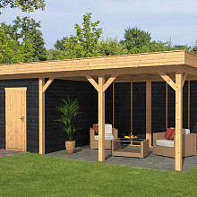 Oslo L Type 7 - Potdekselplank zwart