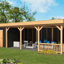 Oslo L Type 10 - Potdekselplank zwart