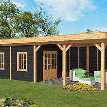 Oslo L Type 11 - Potdekselplank zwart