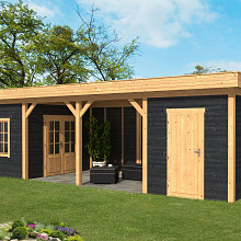 Oslo L Type 12 - Potdekselplank zwart