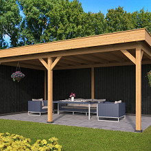 Oslo XL Type 2 - Potdekselplank zwart