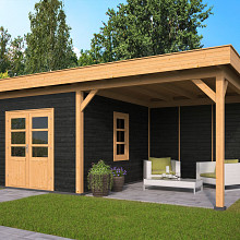 Oslo XL Type 4 - Potdekselplank zwart