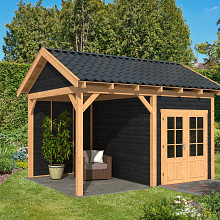 Hamar L Type 3 - Potdekselplank zwart