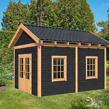 Hamar L Type 4 - Potdekselplank zwart