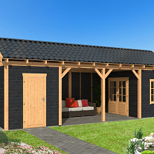 Hamar L Type 12 - Potdekselplank zwart