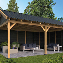 Hamar XL Type 2 - Potdekselplank zwart