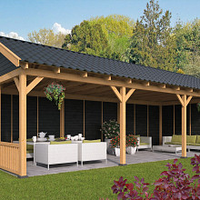 Hamar XL Type 6 - Potdekselplank zwart