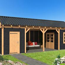 Hamar XL Type 12 - Potdekselplank zwart