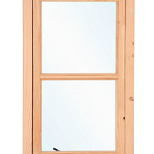 Enkel raam lariks De Luxe onb. - uitzetraam De Luxe 78x130.7cm