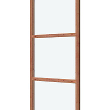 Glaswand De Luxe onbehandeld - type B 89.1x230cm