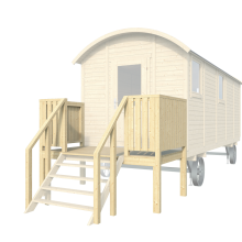 Luxe veranda A - t.b.v. zigeunerwagen met vooringang