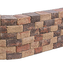 Pilestone 23/17x21,5x10 cm - Rood/Paars/Zand