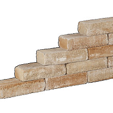 Pilestone line 40x15x10cm - Geel genuanceerd