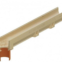 Euroline Lijnafwateringsgoot zonder rooster - inclussief onderuitloop - 100cm (uitloop dia:110mm)