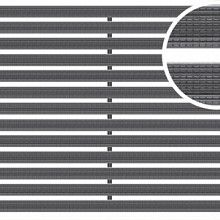 Mat tbv schoonl 60x60x2cm alum+rub+zw