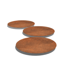 Cortenstaal staptegel - Rond - 25 cm