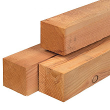 Douglas paal fijnbezaagd 12x12x300 cm