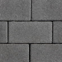 Topklinkers Betonstraatsteen 21x10.5x8 Zwart/Grijs